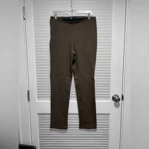 Dark Olive Pull On Pants Marla Wynne Size M
